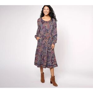 CANYON RETREAT | multicolor midi boot dress XXSP